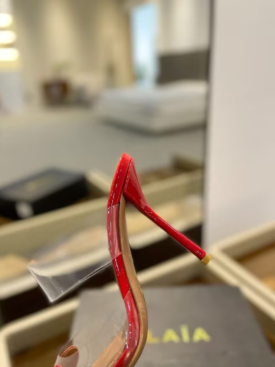 UA ALAÏA Le Coeur Mule Heart-Toe Slingback Pump 10.5cm Heel